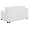 Ashlyn 2-piece Upholstered Sloped Arm Sofa Set White — product view 9