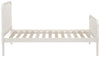 Jones Wood Twin Open Frame Bed White — product view 9