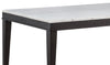 Averill 72-inch Rectangular White Marble Top Dining Table Coffee Bean — product view 9