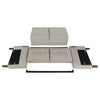 Bowen Upholstered Track Arm Tufted Loveseat Beige — product view 9
