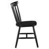 Hollyoak Windsor Wood Dining Side Chair Black (Set of 2) — product view 9
