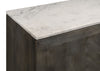 Dennis 3-door Marble Top Sideboard Buffet Tobacco Grey — product view 9