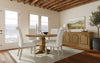 Florence Round 60-inch Wood Dining Table Rustic Honey — product view 9