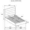 Felicity 53-inch Upholstered Queen Platform Bed White — product view 9
