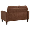 Bowen II 2-piece Fabric Upholstered Track Arm Sofa Set Rust — product view 9