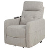 Dayes Upholstered Power Lift Recliner Chair Taupe — product view 9