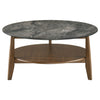 Bradley 3-Piece Round SmartTop Coffee Table Set Smokey Grey and Brown — product view 9