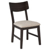 Catley 5-piece Round Drop Leaf Dining Table Set Dark Coffee — product view 9