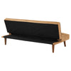 Jenson Upholstered Tufted Convertible Sofa Bed Saddle Brown — product view 9