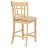 Lavon Wood Counter Height Dining Chair Linen and Light Oak (Set of 2) — product view 9