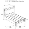 Hazlewood 59-inch Queen Panel Storage Bed Vineyard Oak — product view 9