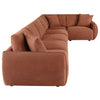 Elysia 6-piece Fabric Upholstered Modular Sectional Sofa Coral — product view 9