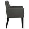 Catherine Upholstered Dining Arm Chair Grey (Set of 2) — product view 9