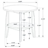 Bradley Round SmartTop End Side Table Grey and Natural — product view 9