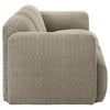 Dorset Fabric Upholstered Round Track Arm Sofa Brown — product view 9