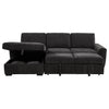 Pastrana Upholstered Sleeper Sectional Sofa LAF Chaise Grey — product view 9