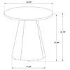 Franklin 2-piece Round Pedestal Coffee Table Set Grey and Dark Brown — product view 10