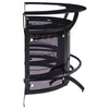Dallas 3-piece Curved Freestanding Home Bar Cabinet Black — product view 10