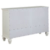 Sandy Beach 4-piece Queen Bedroom Set Cream White — product view 10