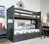 Jordan Bunk Bed — Twin/Twin / Weathered Grey / No Stairs