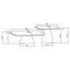 Eason 2-piece Coffee Table Set Walnut and Black — product view 10