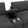 Collins 5-Piece Power Reclining Home Theater Seating Dark Grey — product view 10