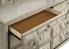 Lorient 8-drawer LED Bedroom Dresser Cabinet Ivory and Camel — product view 10