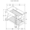 Wyatt Wood Twin Over Twin Bunk Bed White and Natural — product view 10