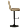 Eldridge Faux Leather Upholstered Adjustable Bar Stool Coffee Tan — product view 10
