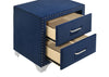 Melody Upholstered 2-drawer Nightstand Pacific Blue — product view 10