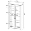Alejo 2-door Engineered Wood Tall Cabinet Grey Driftwood — product view 10