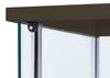 Bellatrix 3-shelf Clear Glass Curio Cabinet Cappuccino — product view 10