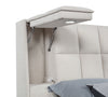 Dreux Upholstered Queen Panel Platform Bed Cream — product view 10