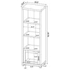 Sachin 3-shelf Engineered Wood Media Tower Distressed Pine — product view 10