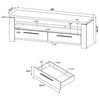 Elkton 2-drawer Engineered Wood 59-inch TV Stand Weathered Grey — product view 10