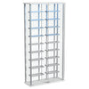 Montara Tempered Glass Wine Storage LED Curio Cabinet Chrome — product view 10