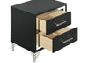 Lucia 2-drawer Nightstand Bedside Table Black — product view 10
