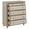 Antonella 5-drawer Bedroom Chest Ivory and Camel — product view 10
