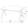 Randolph 82-inch Smart Top Rectangular Dining Table Sheesham and Brown — product view 10