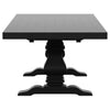 Florence 126-inch Extension Dining Table Distressed Black — product view 10