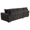 Pastrana Upholstered Sleeper Sectional Sofa LAF Chaise Grey — product view 10