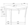 Gabriel 5-piece Extension Leaf Dining Table Set Cappuccino — product view 10