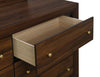 Welsley 6-drawer Dresser and Mirror Walnut — product view 10