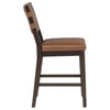 Tegan Faux Leather Upholstered Counter Height Chair Cognac (Set of 2) — product view 10