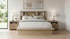 Hendricks Queen Bookcase Headboard Platform Bed Light Oak — product view 10