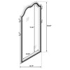 Evangeline Full Length LED Light Floor Mirror Silver Oak — product view 10