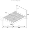 Glenwood 48-inch Queen Platform Panel Bed Warm Brown — product view 10