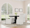 Florence Round 60-inch Pedestal Base Dining Table Black — product view 10