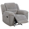 Gilson 3-piece Chenille Upholstered Reclining Sofa Set Grey — product view 10