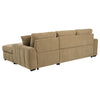 Pastrana Upholstered Sleeper Sectional Sofa RAF Chaise Camel — product view 10